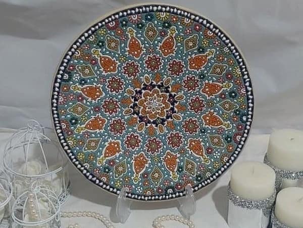 تصویر 5 از فروش بشقاب سفالی میناکاری + قیمت خرید به صرفه