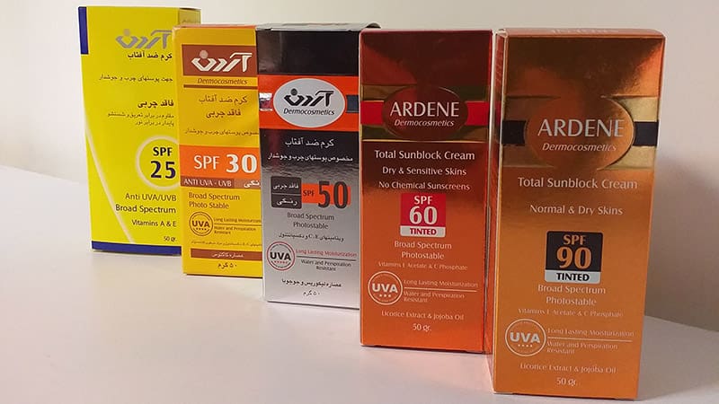 تصویر 4 از خرید کرم ضد آفتاب آردن ۲۵ + قیمت فروش استثنایی
