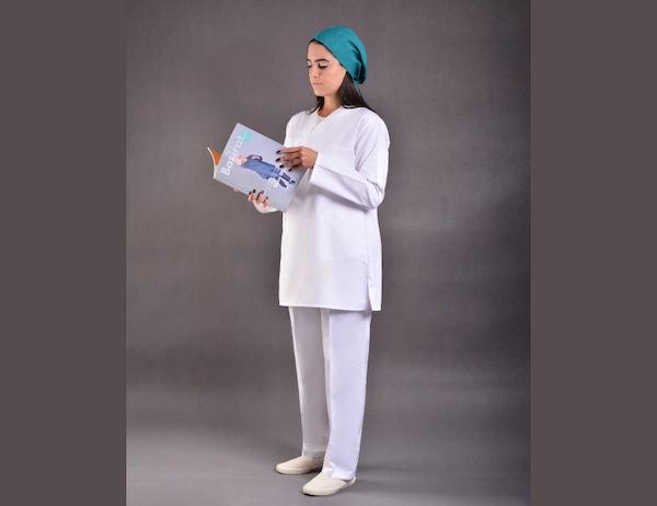 تصویر 3 از خرید گان پزشکی سفید + قیمت فروش استثنایی
