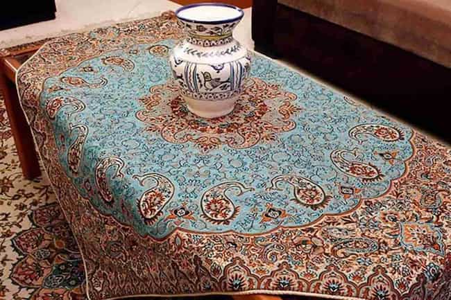 تصویر 4 از قیمت خرید رومیزی سنتی مربع عمده به صرفه و ارزان