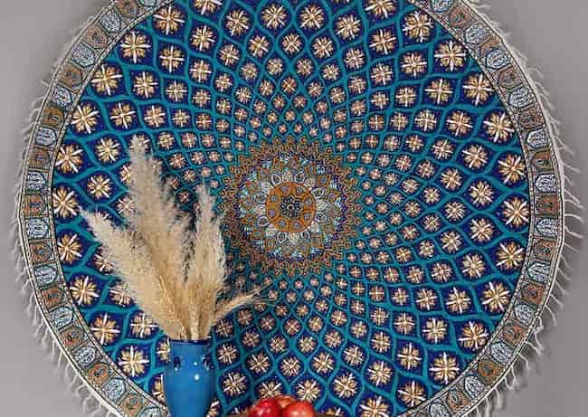 تصویر 3 از خرید و قیمت رومیزی قلمکار گرد + فروش عمده