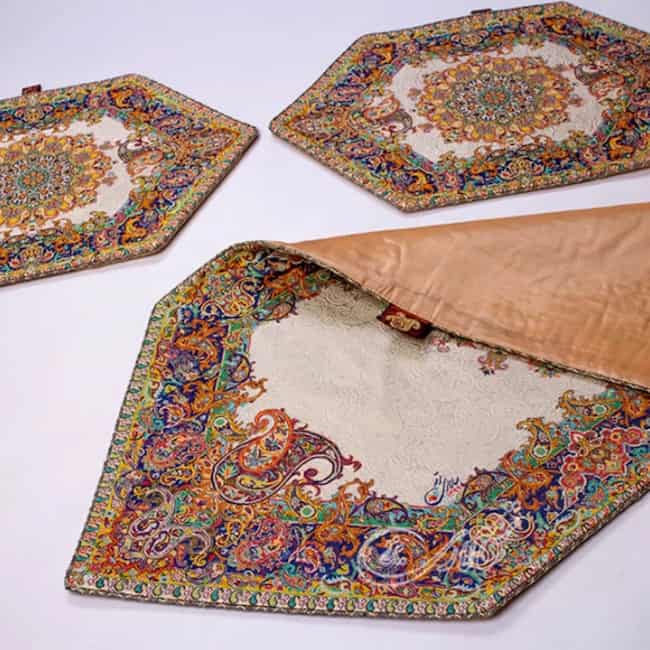 قیمت رومیزی ترمه سه تکه + خرید باور نکردنی
