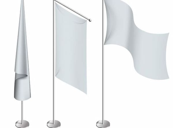تصویر 5 از قیمت پرچم تبلیغاتی ایستاده با کیفیت ارزان + خرید عمده