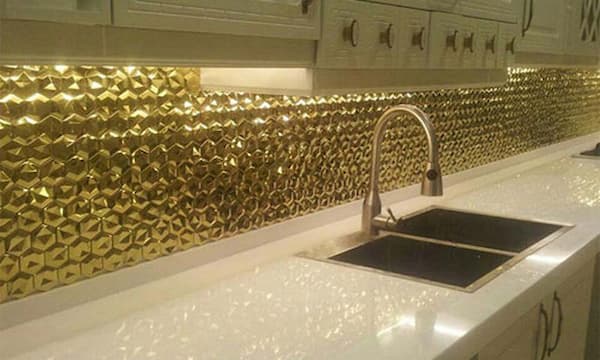 تصویر 1 از قیمت خرید سرامیک آشپزخانه طلایی عمده به صرفه و ارزان