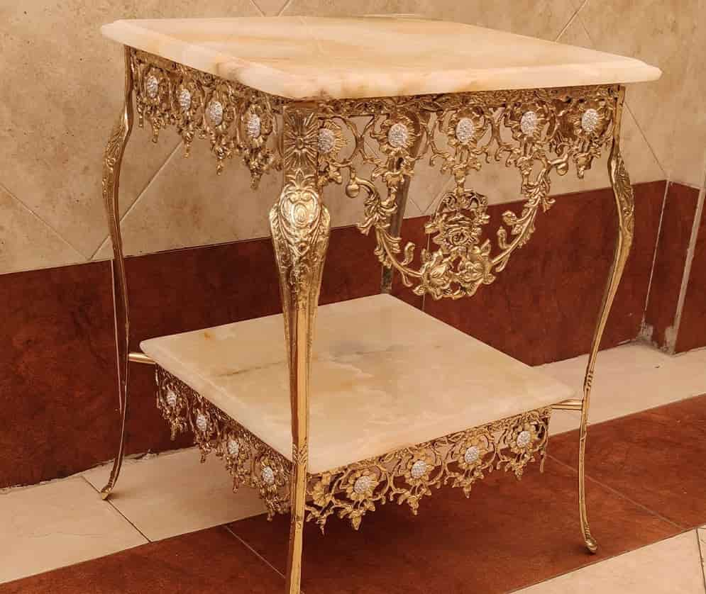 تصویر 3 از خرید و قیمت میز تلفن برنزی مدل پایه ماهی + فروش عمده
