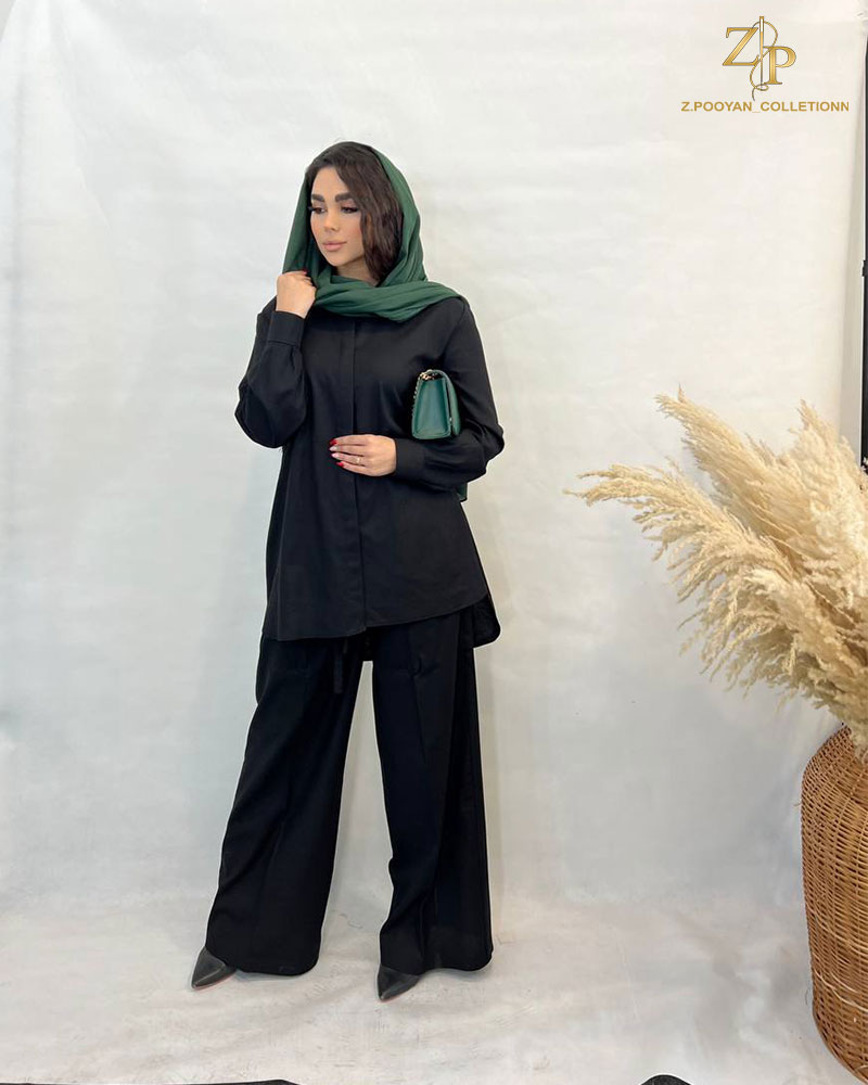 تصویر 3 از قیمت تونیک شلوار ابروبادی مشکی + خرید باور نکردنی