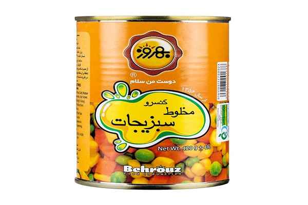 تصویر 3 از خرید کنسرو سبزیجات مخلوط سحر  + قیمت عالی باکیفیت