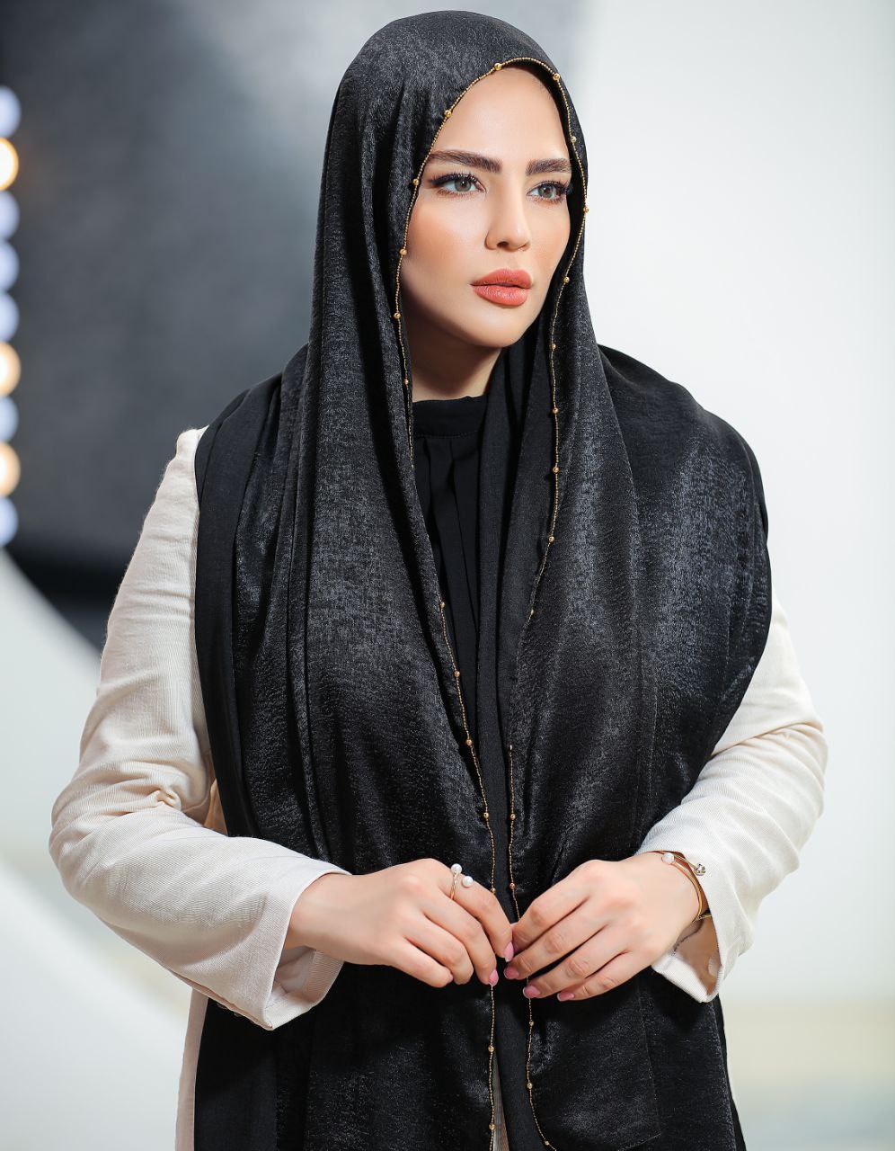 تصویر 4 از خرید شال کوپرا نگین دار + قیمت فروش استثنایی