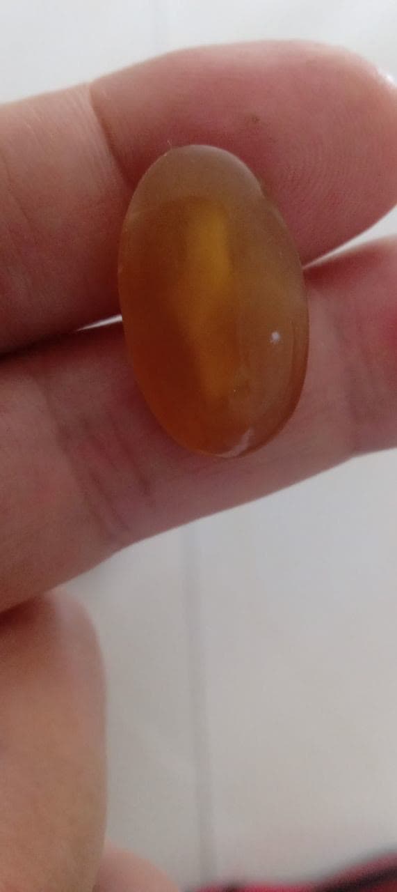 تصویر 1 از نگین عقیق زرد