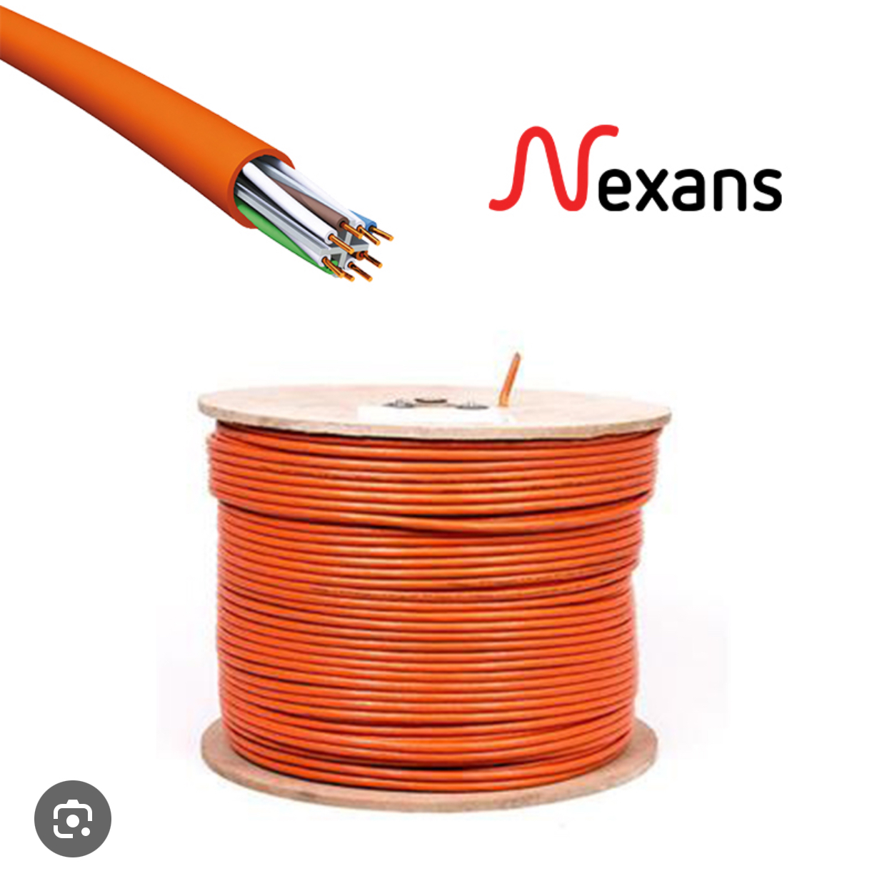 کابل شبکه cat6 sftp با مغزی  ٠/۵۵ با تست پرمننت