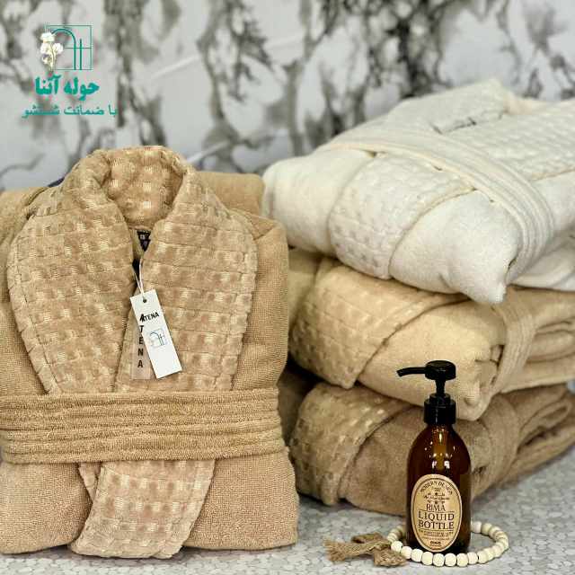 تصویر 4 از قیمت استثنایی + فروش عمده حوله تنپوش دورو نخ رینگ آتناطرح تارمیکس