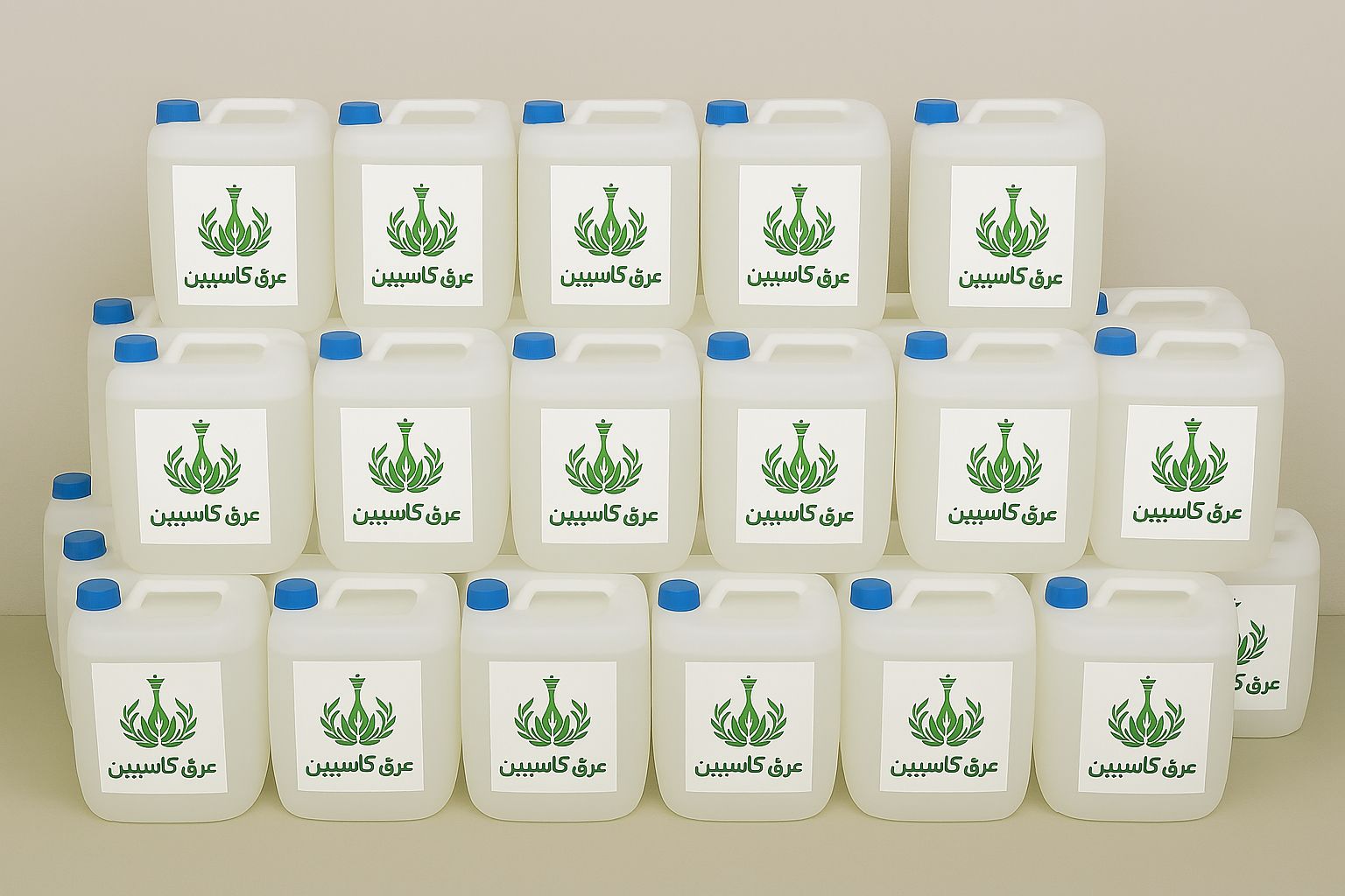 تصویر 2 از عرق کاسپین طبیعت در حجم باله بطری ۲۰ لیتری صرفه اقتصادی برای مصارف زیاد و پخش عمده و قیمت رقابتی کیفیت عالی