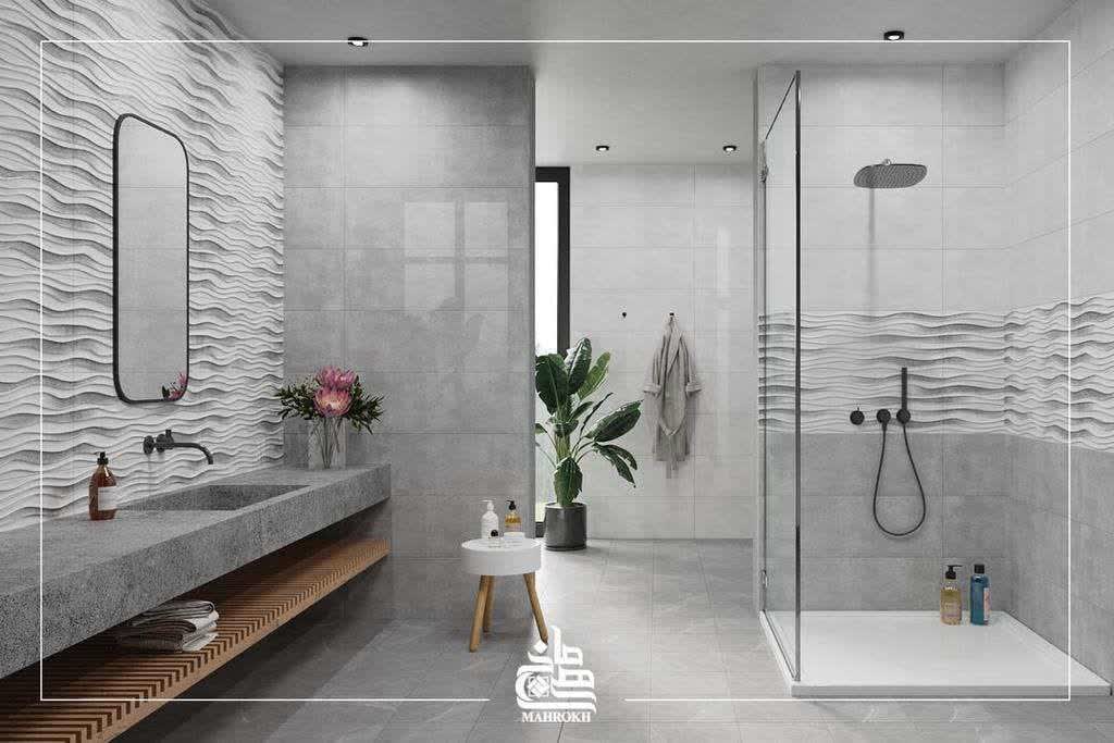 تصویر 3 از خرید سرامیک بدنه حمام و سرویس بهداشتی 90×30 + عمده + ارزان