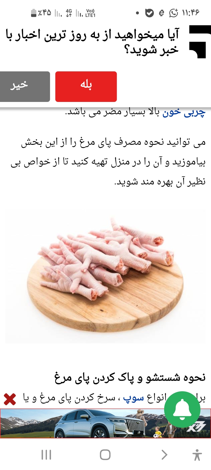 تصویر 1 از قیمت پای مرغ با طعم بی نظیر
