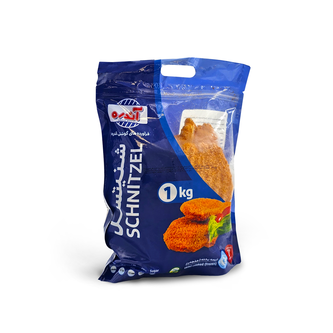 قیمت شنیسل سوخاری نیمه پخته ۹۰% گوشت مرغ فله