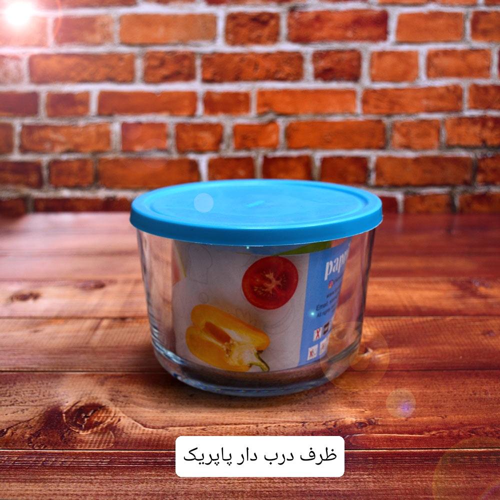 تصویر 1 از فروش عمده و قیمت ظروف نگهدارنده شیشه‌ای مدل پاپریک