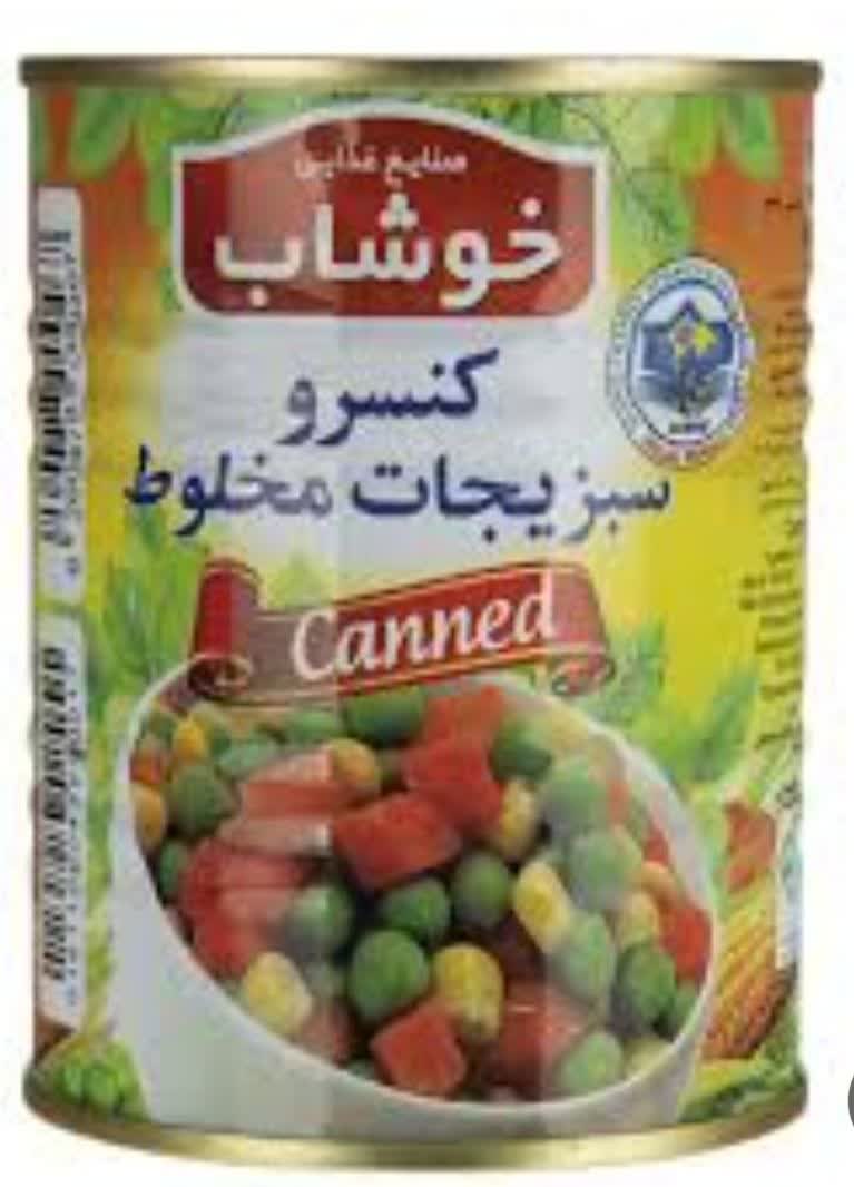 تصویر 2 از قیمت خرید کنسرو سبزیجات مخلوط + فروش عمده