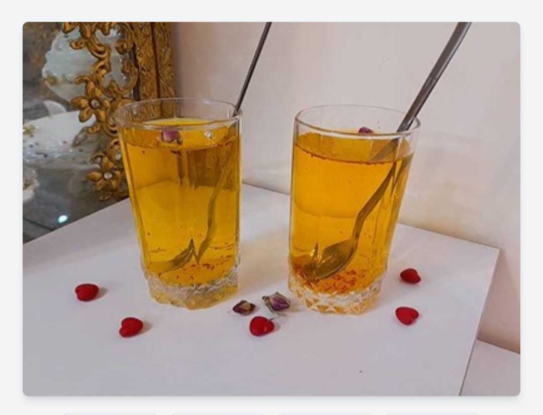 تصویر 5 از شربت زعفران گلاب ایرانی