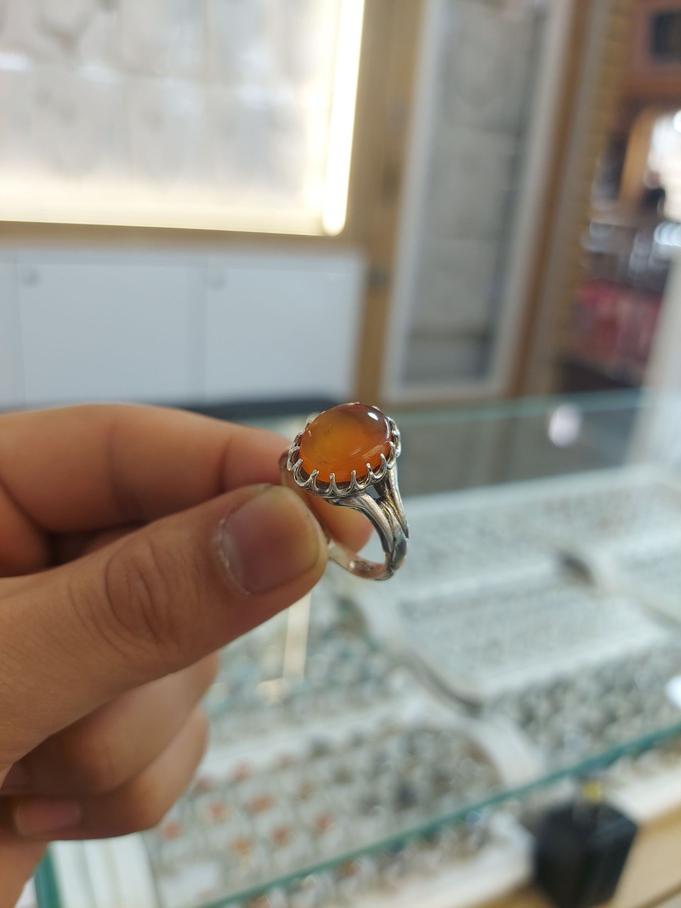 تصویر 3 از انگشتر نقره مردانه یمن
