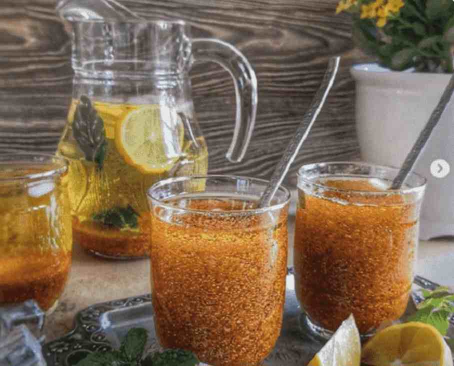 تصویر 2 از شربت آماده تخم شربتی و خاکشیر ساشه