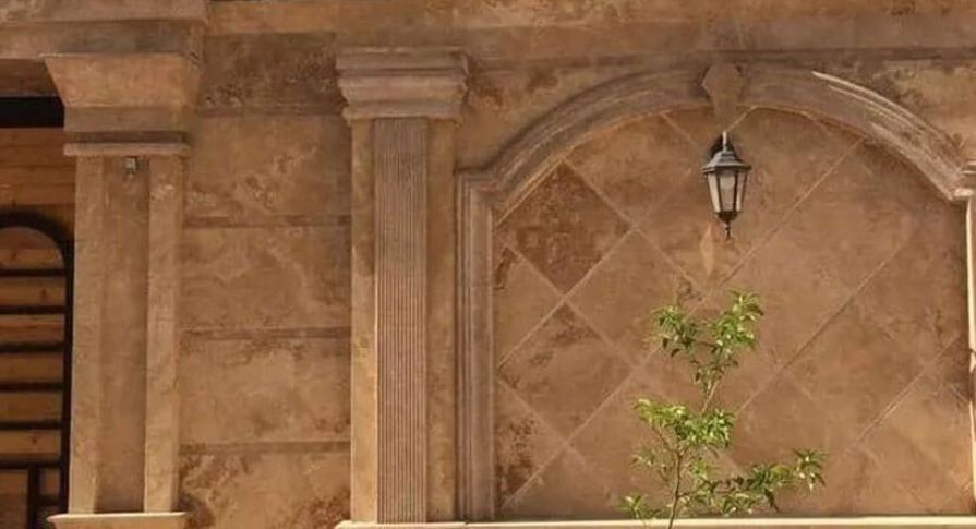 تصویر 1 از نمایی زیبا با قیمت مناسب سنگ عسلی طرق + فروش ویژه
