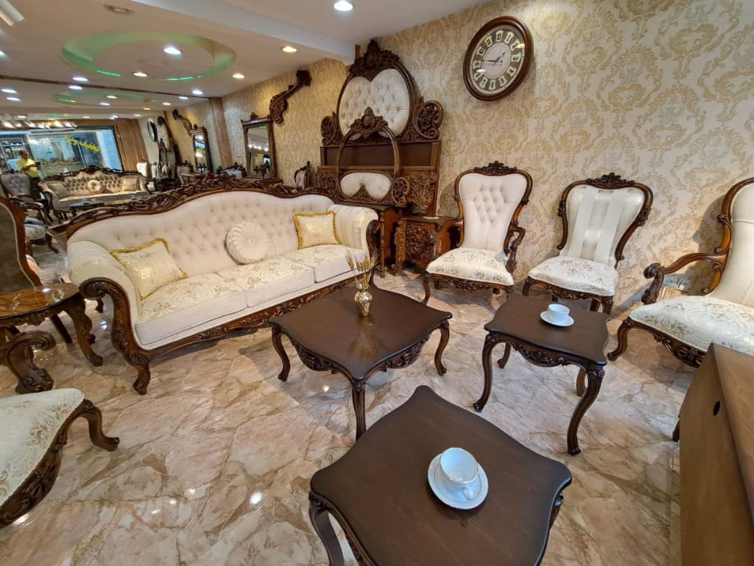 تصویر 4 از مبلمان دسته چوبی پاپیونی