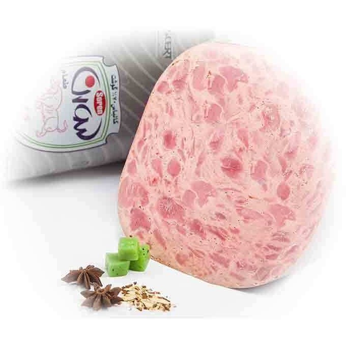 تصویر 1 از قیمت کالباس رولی ۹۰% گوشت مرغ تنوری