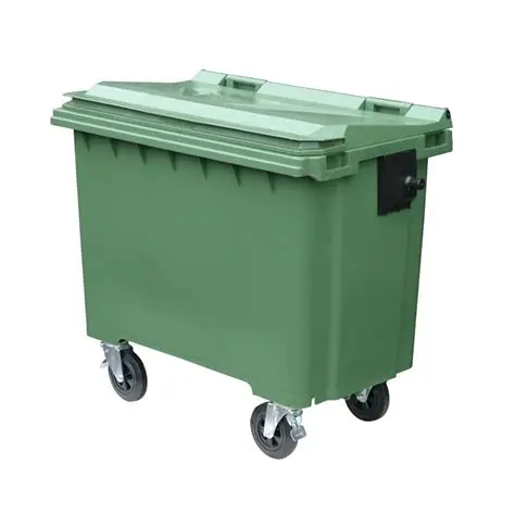 خرید سطل زباله 660 لیتری پلاستیکی در دبی