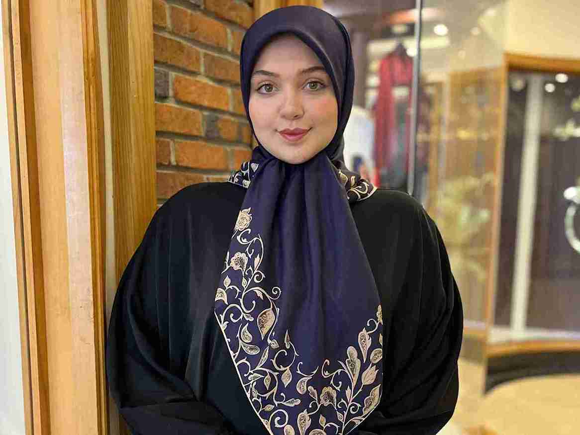 تصویر 4 از فروش روسری نخی مشکی طرحدار + قیمت خرید به صرفه