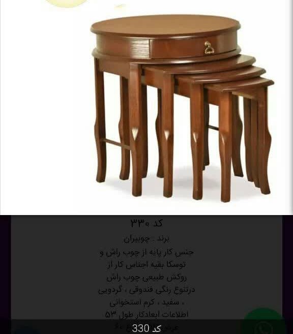 تصویر 1 از خرید میز عسلی ارزان دیوار با کیفیت از تولید کننده +فروش عمده