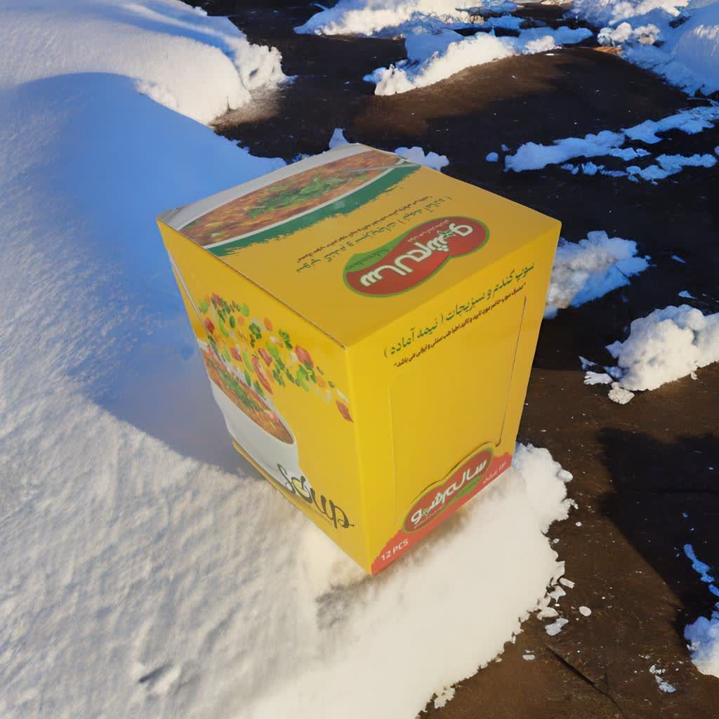 سوپ فوری گندم و سبزیجات (نیمه آماده)
