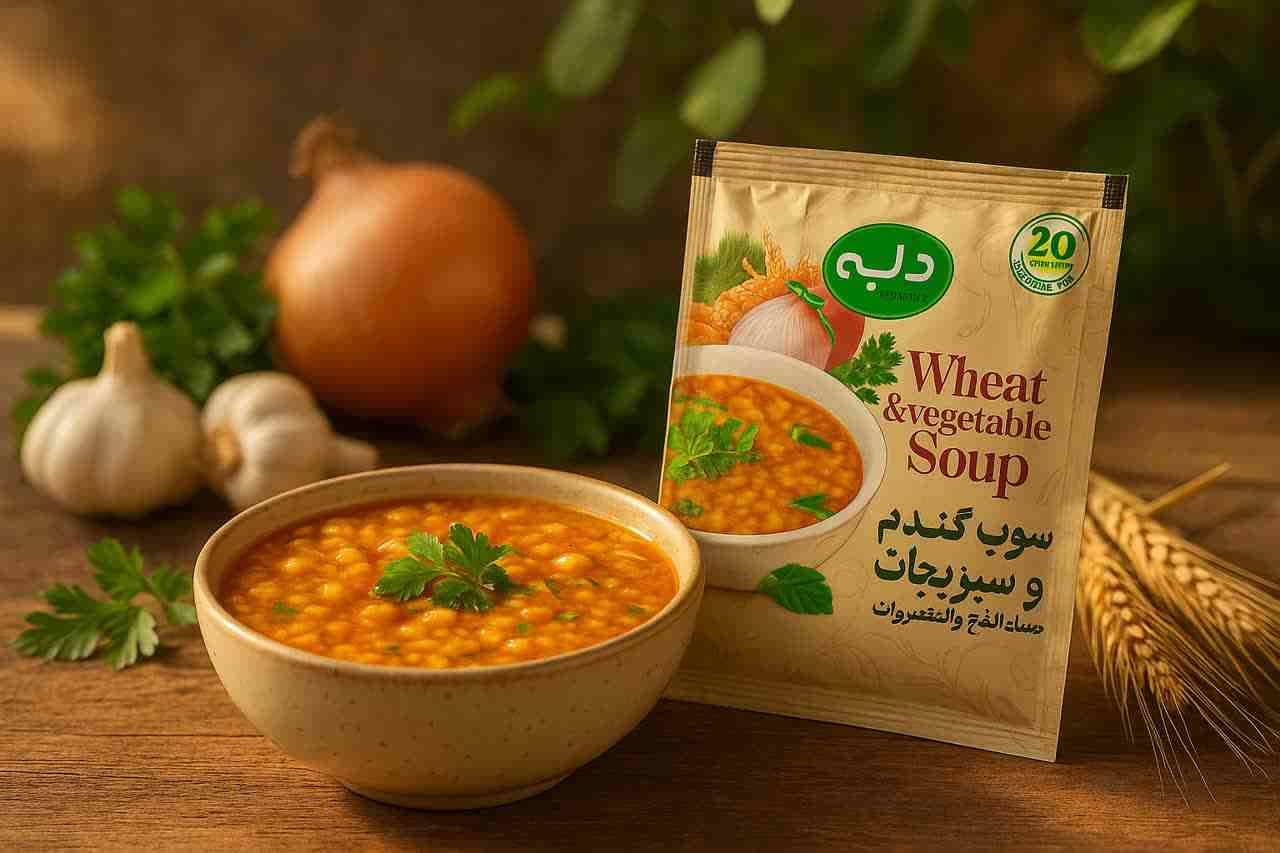 خرید سوپ طبیعی گندم و سبزیجات (نیمه آماده)