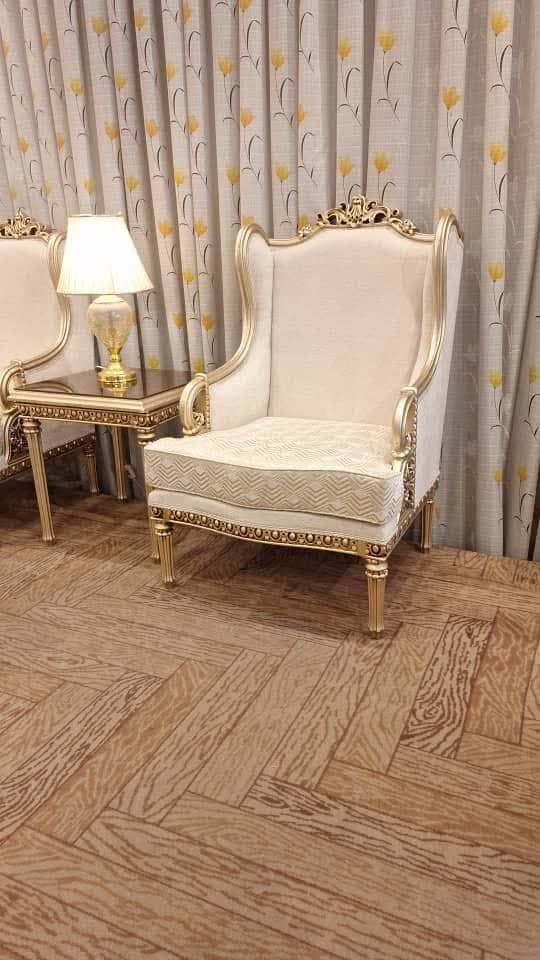 تصویر 2 از مبلمان دسته چوبی دور منبت پایه خراطی