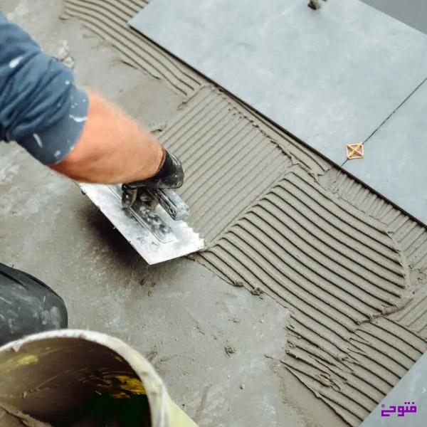 تصویر 3 از چسب کاشی پودری پرسلان برای سنگ و سرامیک بزرگ + خرید عمده