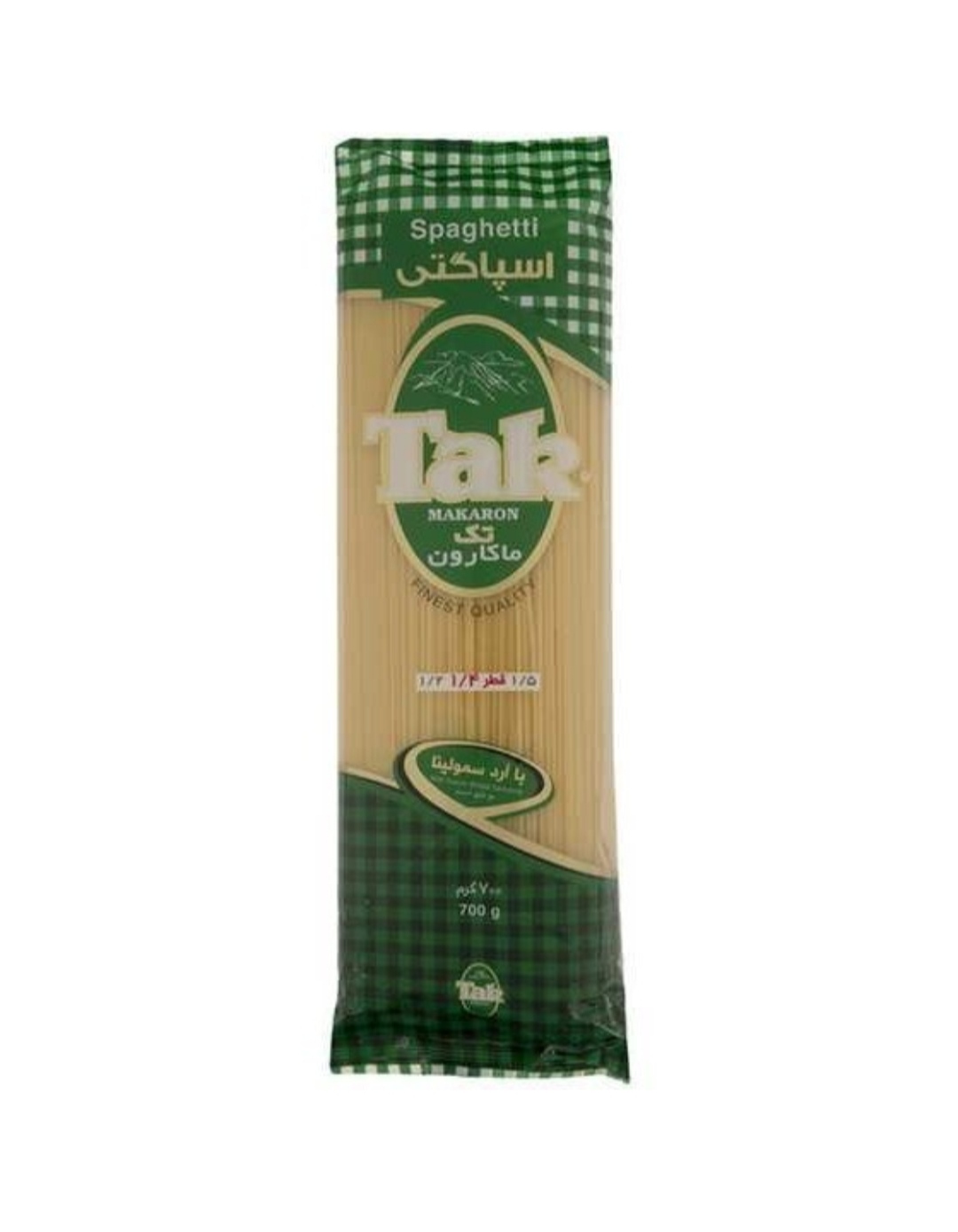 تصویر 1 از قیمت ماکارونی اسپاگتی تک 700 گرمی + انتخاب عالی