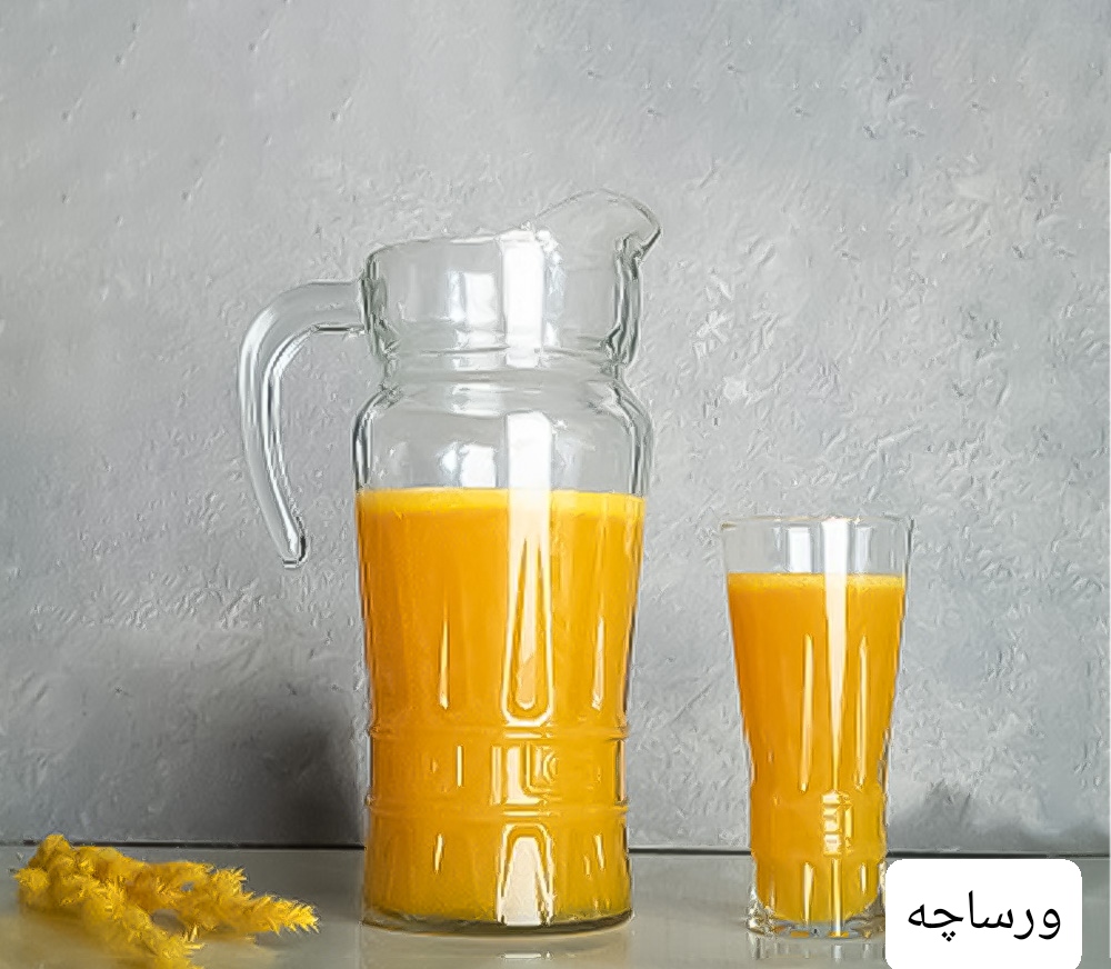 قیمت و فروش عمده سرویس پارچ و لیوان بلور مدل ورساچه