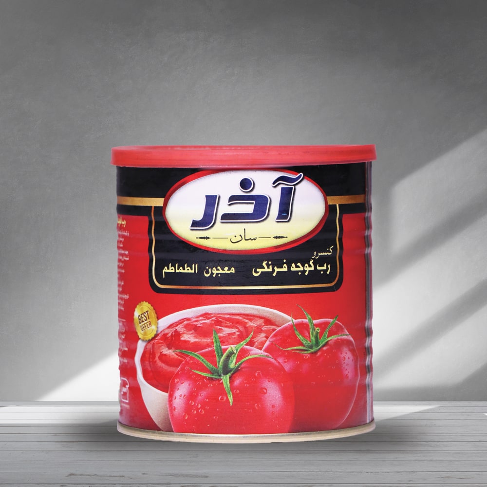 سفارش عمده رب گوجه آذر + خرید مستقیم از کارخانه