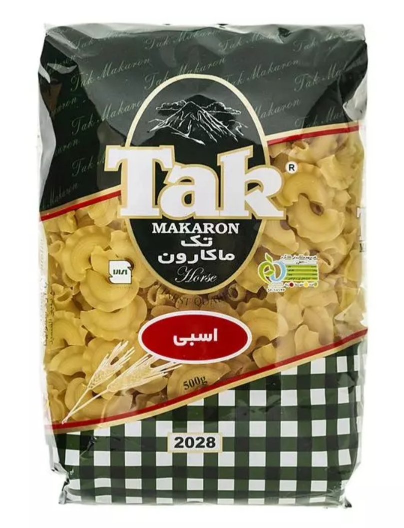 تصویر 3 از ماکارونی فرمی اسبی 500 گرمی تک‌ ماکارون + خرید به صرفه