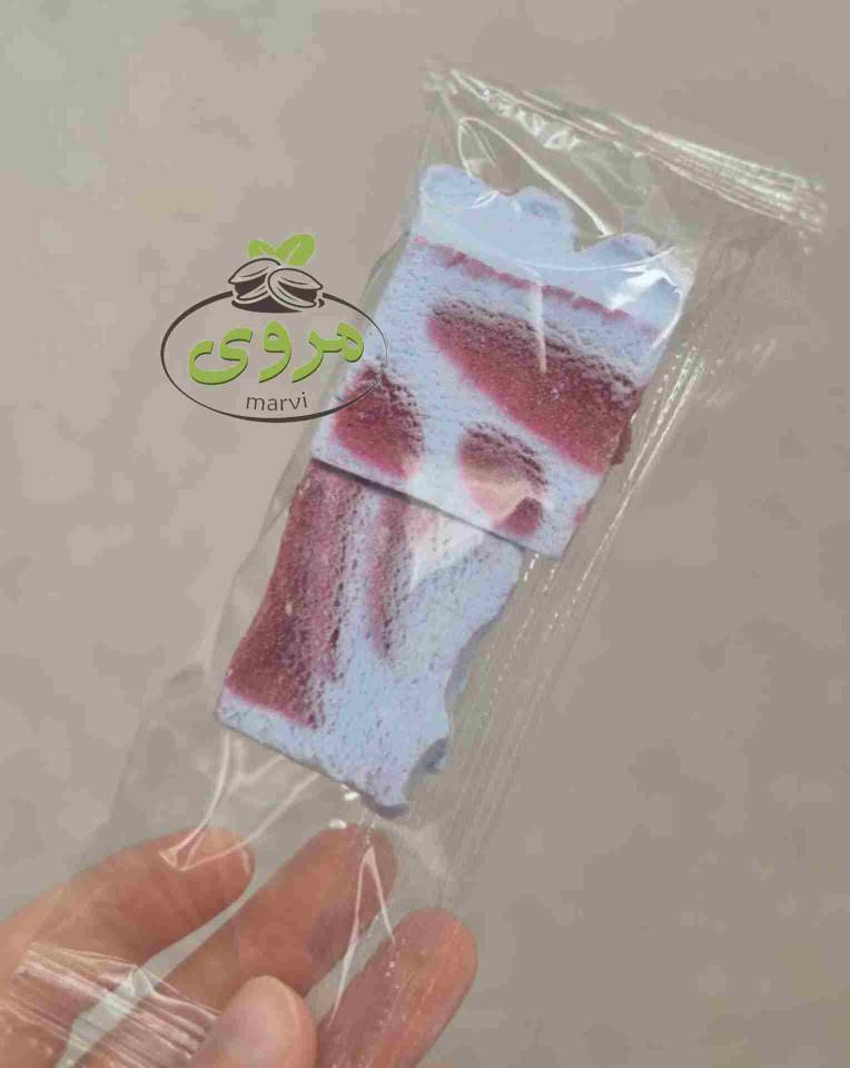 فروش بستنی خشک بلوبری شاتوت بسته بندی پیلو پک + قیمت عالی