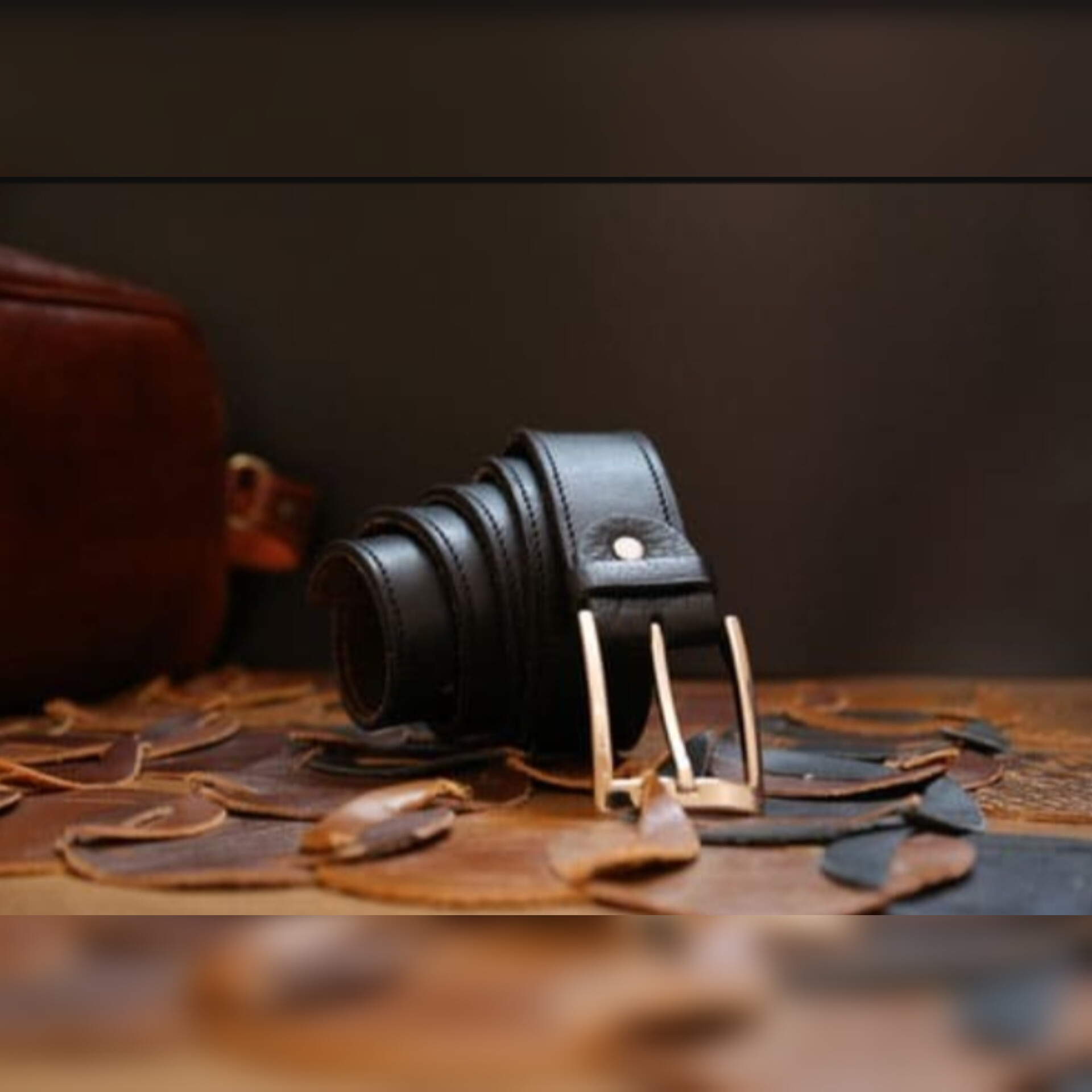 تصویر 1 از کمربند چرم اسپورت مردانه + فروش ویژه
