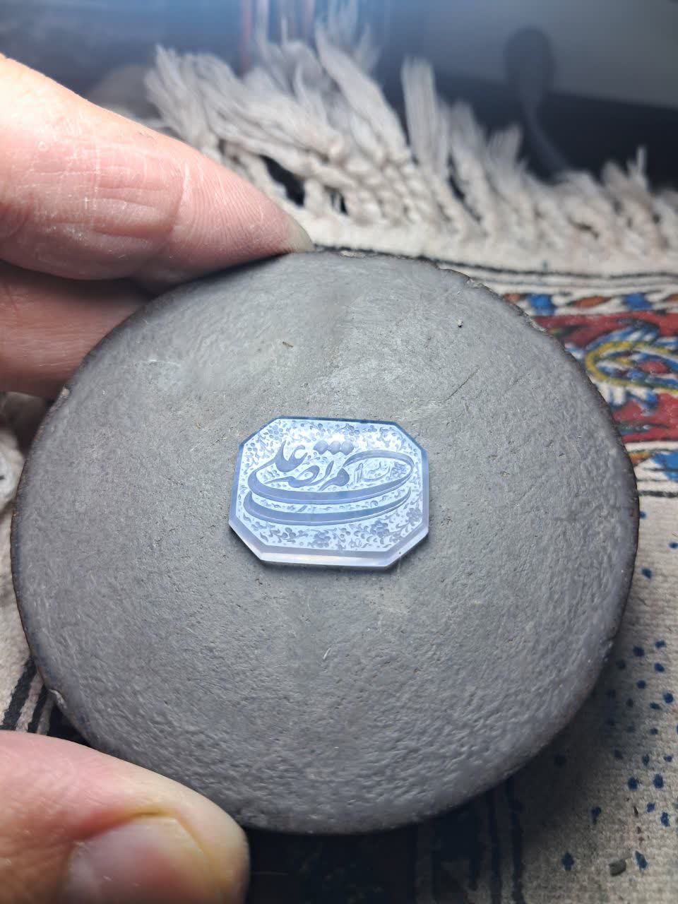 تصویر 2 از فروش عمده نگین یمن اصل حکاکی دست + قیمت