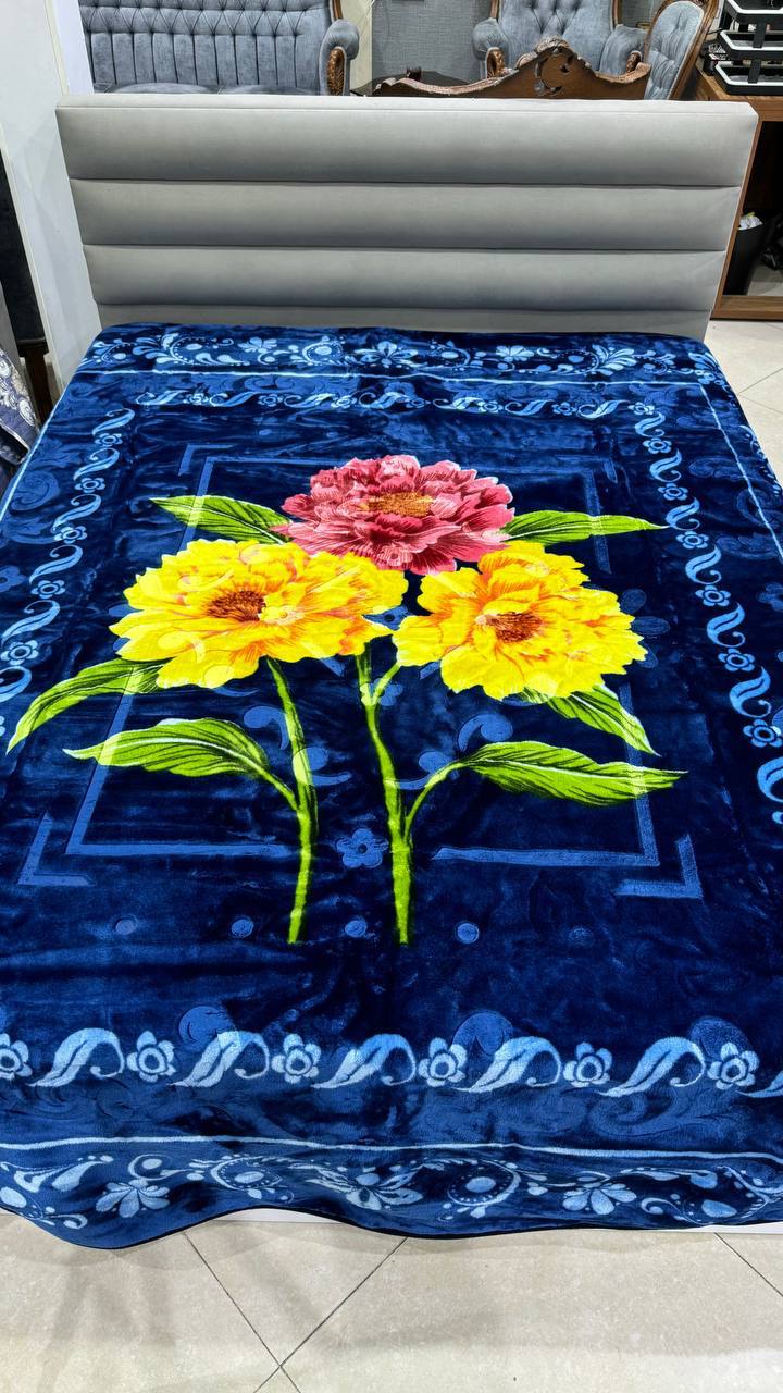 پتو دو نفره گلدار  نرمینه + قیمت عمده و ارزان