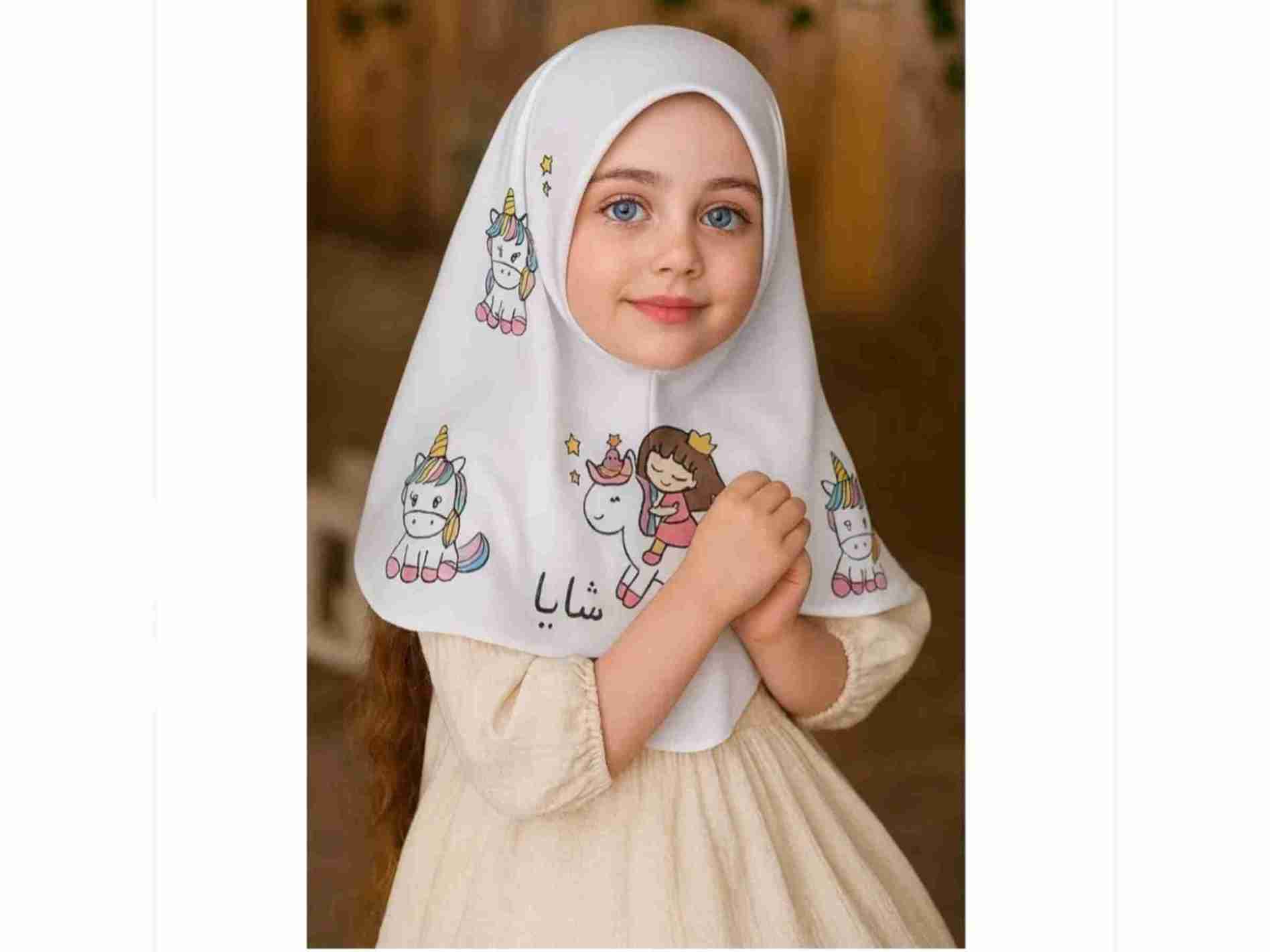 تصویر 5 از پخش عمده مقنعه نقاشی شده + قیمت کف بازار