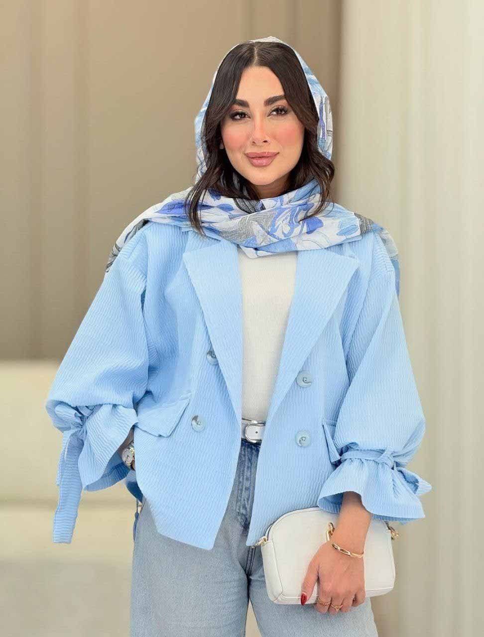 تصویر 2 از کت مزونی دخترانه + قیمت عمده