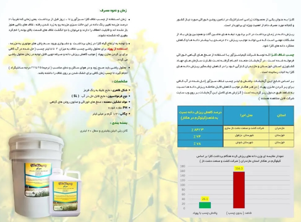 تصویر 1 از خرید مستقیم چسب غلاف کلزا + تولید کننده