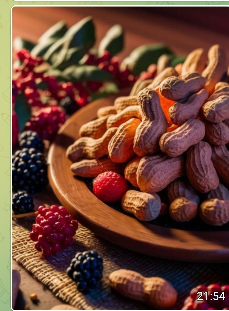 بادام زمینی با پوست