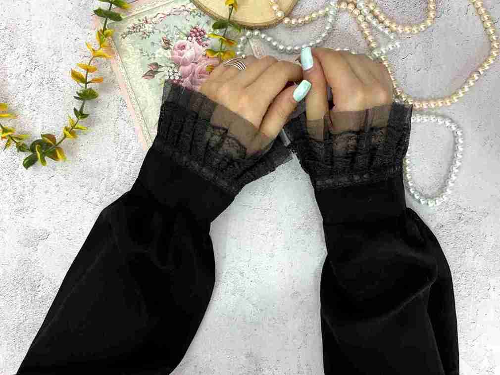تصویر 1 از خرید ساق دست مچ توری + قیمت تولیدی