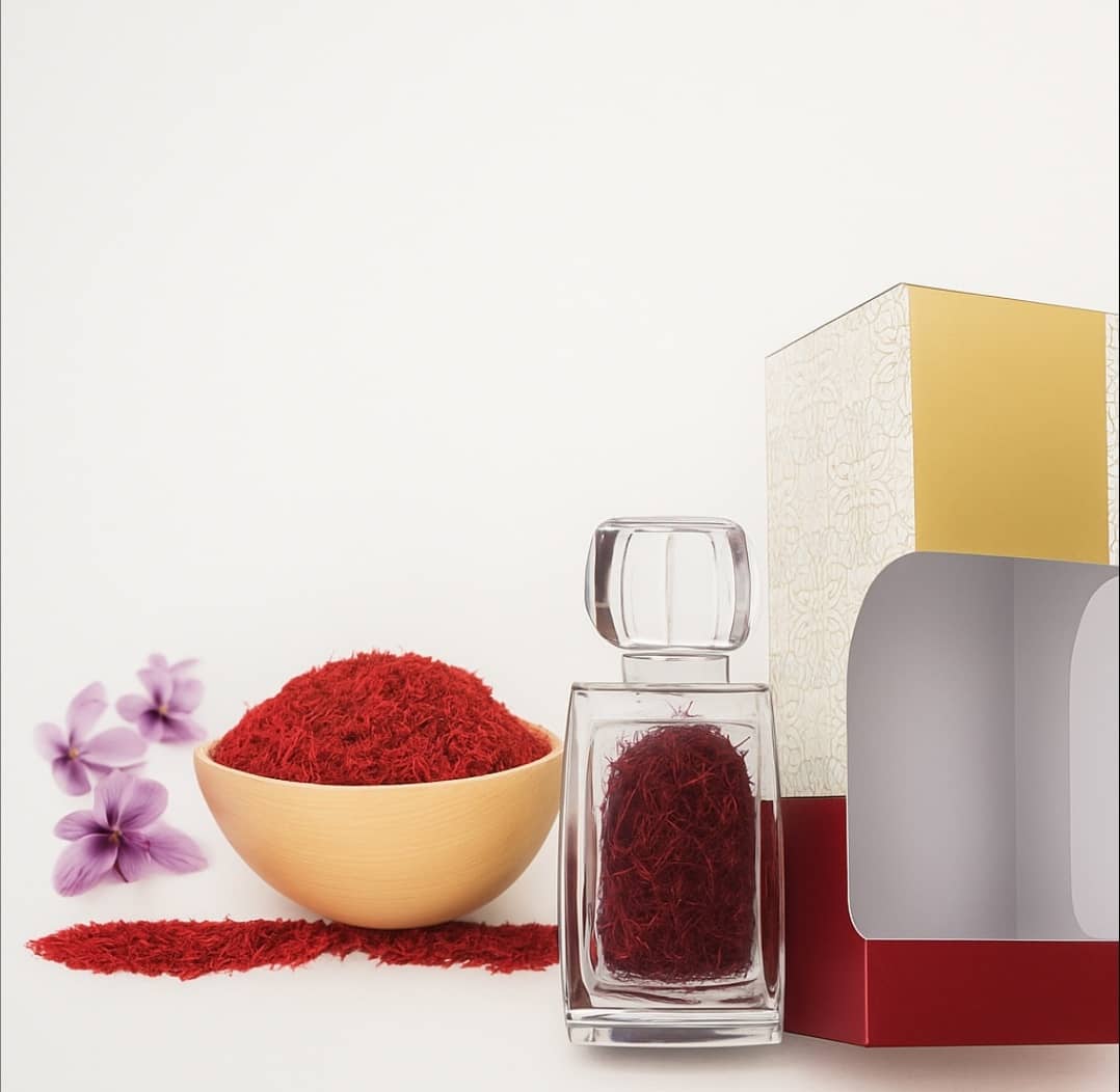 زعفران تازه برداشت شده با عطر نافذ و دلپذیر