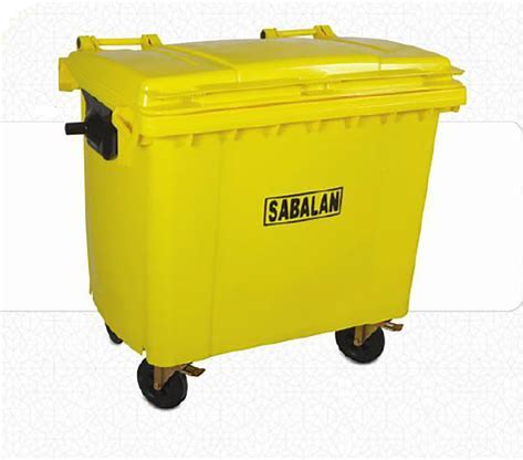 قیمت سطل زباله 660 لیتری پلاستیکی در دبی