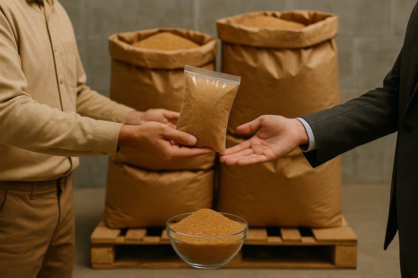 تصویر 2 از عمده شکر قهوه ای گیاهینه + قیمت پخش